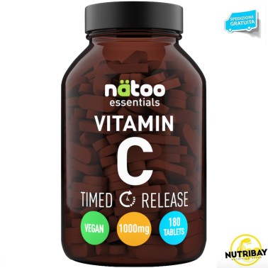 NATOO ESSENTIALS VITAMIN C TIMED RELEASE - 180 TABS VITAMINE