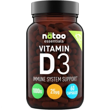 NATOO ESSENTIALS VITAMIN D3 VEGAN - 60 caps VITAMINE