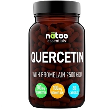 NATOO ESSENTIALS QUERCETIN WITH BROMELAIN - 60 caps BENESSERE-SALUTE