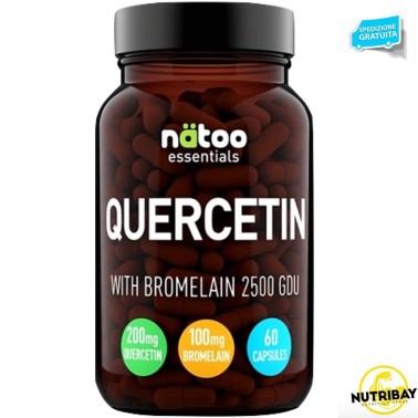 NATOO ESSENTIALS QUERCETIN WITH BROMELAIN - 60 caps BENESSERE-SALUTE