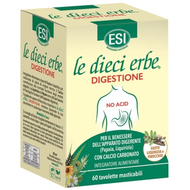 ESI LE DIECI ERBE DIGESTIONE NO ACID 60 tavolette BENESSERE-SALUTE