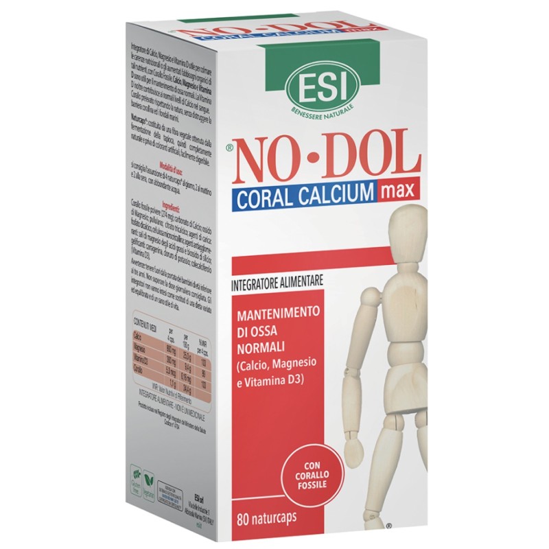 ESI NO DOL CORAL CALCIUM MAX 80 naturcaps BENESSERE ARTICOLAZIONI