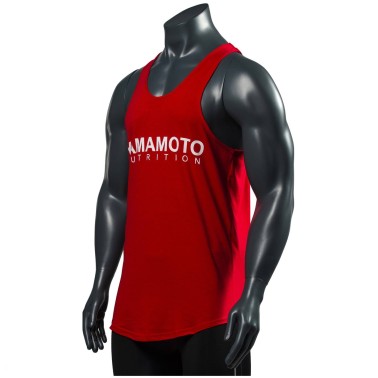 YAMAMOTO ACTIVE WEAR Man Tank Top 145 OE ROSSA CANOTTIERA ABBIGLIAMENTO