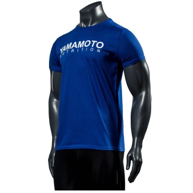 YAMAMOTO MAN T-SHIRT 145 OE BLU MAGLIETTA ABBIGLIAMENTO