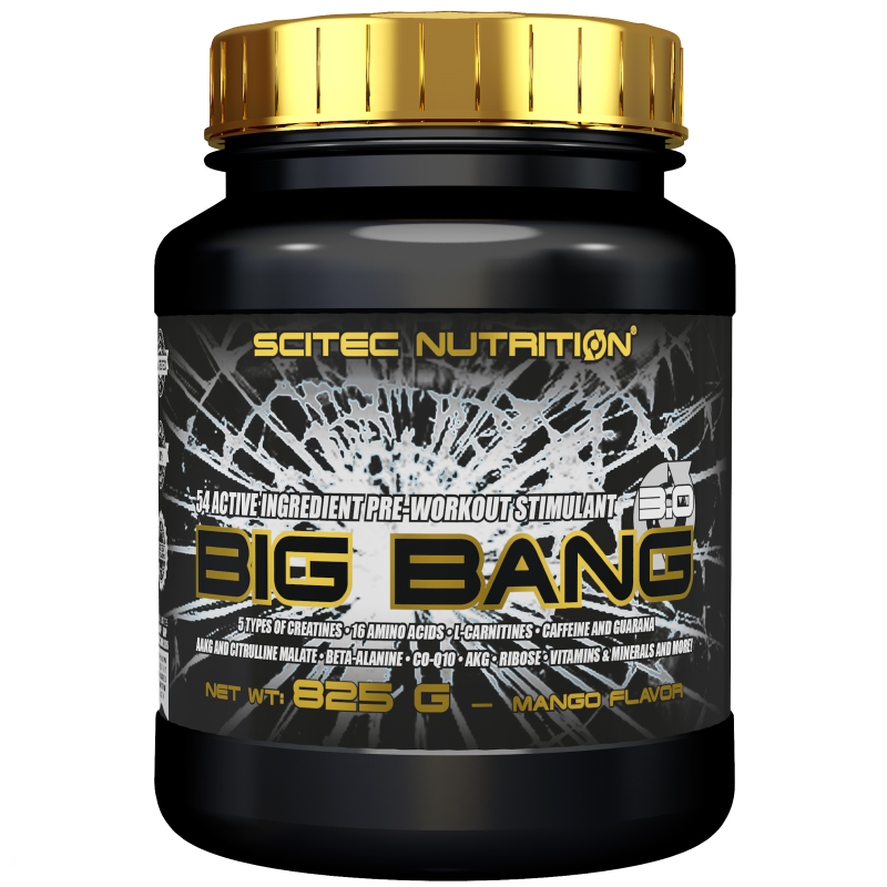 SCITEC BIG BANG 3.0 825g PRE WORKOUT CREATINA BCAA CITRULLINA BETA ALANINA AAKG PRE ALLENAMENTO