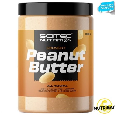 SCITEC NUTRITION PEANUT BUTTER CRUNCHY - 1000 gr AVENE - ALIMENTI PROTEICI