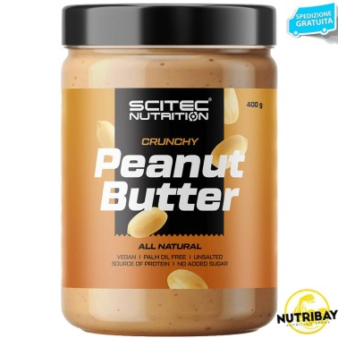 SCITEC NUTRITION PEANUT BUTTER CRUNCHY - 400 gr AVENE - ALIMENTI PROTEICI