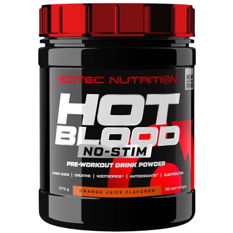 SCITEC NUTRITION HOT BLOOD NO-STIM - 375 gr PRE ALLENAMENTO