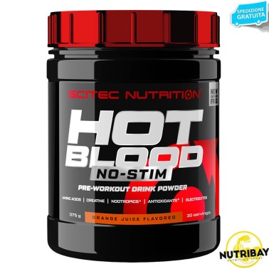 SCITEC NUTRITION HOT BLOOD NO-STIM - 375 gr PRE ALLENAMENTO