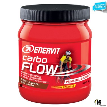 Enervit Carbo Flow 400 gr. Maltodestrine con Flavanoli del Cacao e Vitamine CARBOIDRATI - ENERGETICI