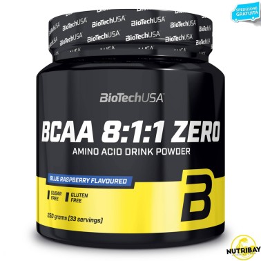 BIOTECH USA BCAA ZERO 8:1:1 - 250 gr AMINOACIDI BCAA 8.1.1