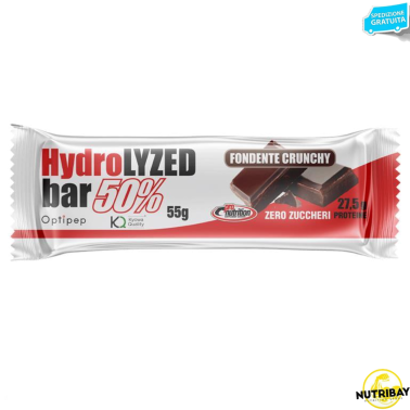 PRONUTRITION Hydrolyzed Bar 50% Barretta da 55gr Proteine Idrolizzate Optipep BARRETTE ENERGETICHE