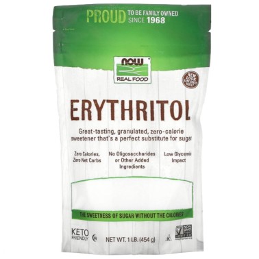 NOW FOODS ERYTHRITOL - 454 gr AVENE - ALIMENTI PROTEICI