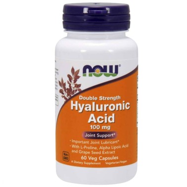 NOW FOODS HYALURONIC ACID 100 mg - 60 caps BENESSERE-SALUTE