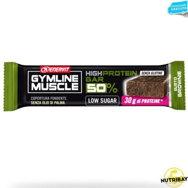 ENERVIT GYMLINE MUSCLE HIGH PROTEIN BAR 50% - 1 barretta da 60 gr BARRETTE ENERGETICHE