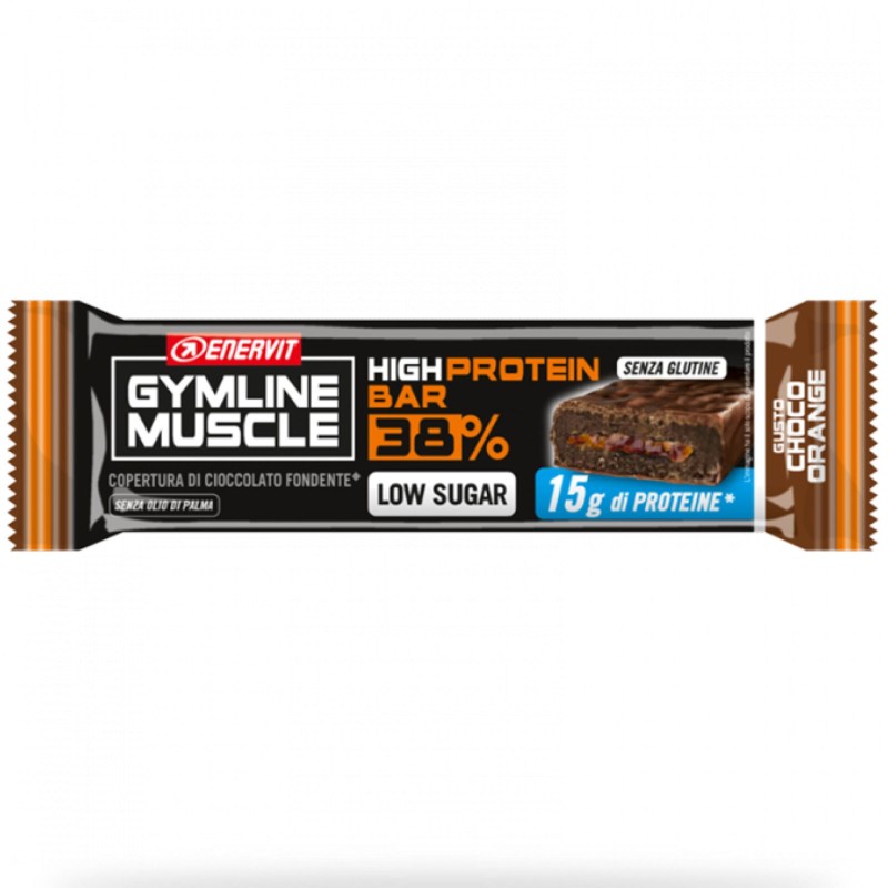 ENERVIT GYMLINE MUSCLE HIGH PROTEIN BAR 38% - 1 barretta da 40 gr BARRETTE ENERGETICHE