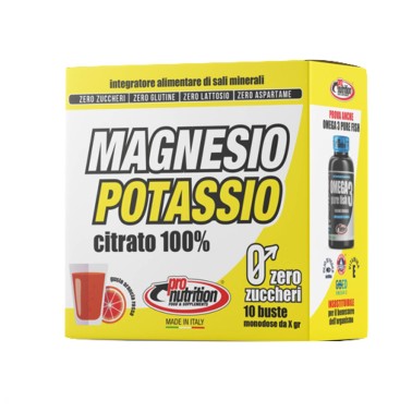 PRONUTRITION MAGNESIO E POTASSIO - 10 bustine da 7 gr SALI MINERALI