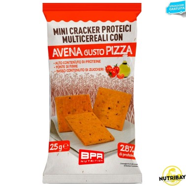 BPR NUTRITION MINI CRACKER PROTEICI - GUSTO AVENA E PIZZA - 1 conf da 25 g AVENE - ALIMENTI PROTEICI