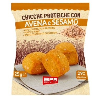 BPR NUTRITION CHICCHE PROTEICHE - AVENA E SESAMO - 1 conf da 25 g AVENE - ALIMENTI PROTEICI