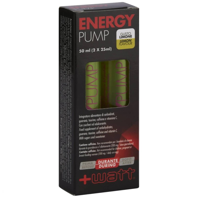 +WATT ENERGY PUMP - 2 fiale da 25 ml PRE ALLENAMENTO