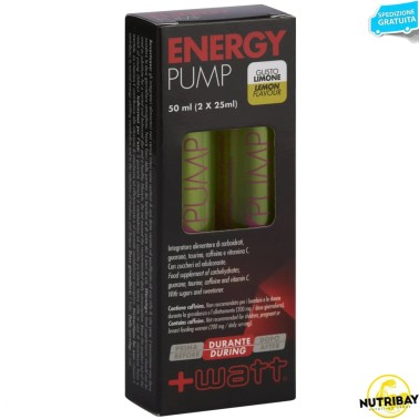 +WATT ENERGY PUMP - 2 fiale da 25 ml PRE ALLENAMENTO