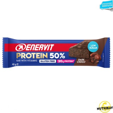 ENERVIT SPORT PROTEIN BAR 50% - 1 barretta da 40 gr BARRETTE ENERGETICHE