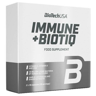 BIOTECH USA IMMUNE + BIOTIQ 36 (2x18) caps BENESSERE-SALUTE