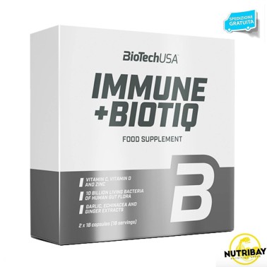 BIOTECH USA IMMUNE + BIOTIQ 36 (2x18) caps BENESSERE-SALUTE