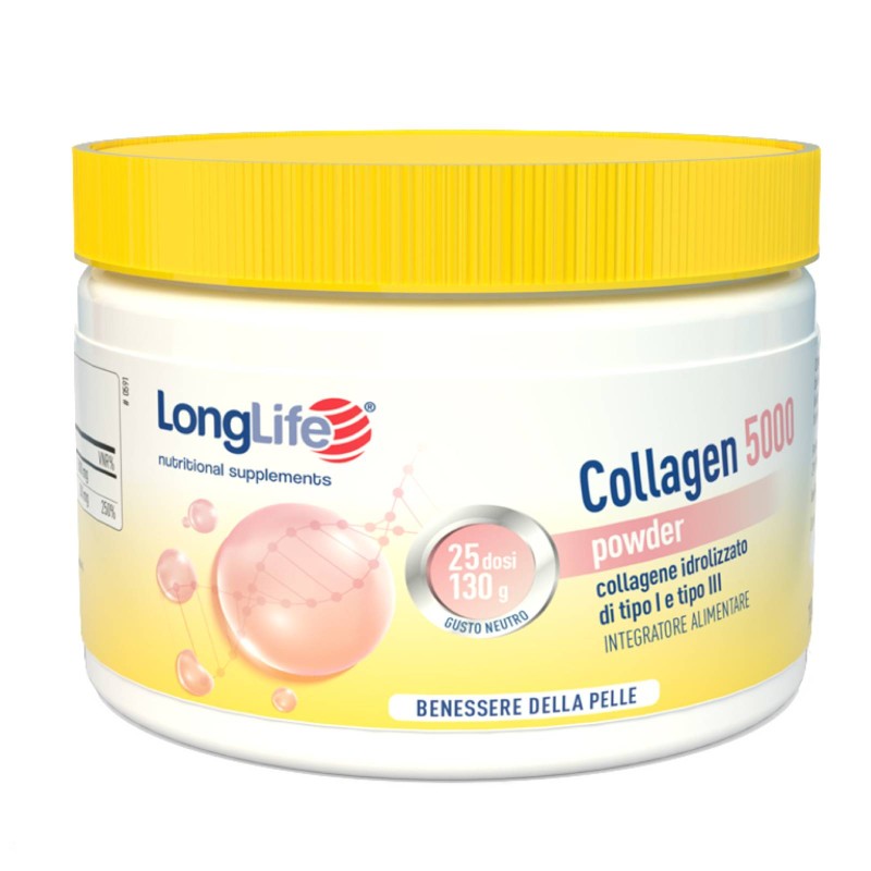 LONG LIFE COLLAGEN 5000 POWDER - 130 gr BENESSERE-SALUTE