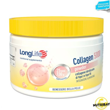 LONG LIFE COLLAGEN 5000 POWDER - 130 gr BENESSERE-SALUTE