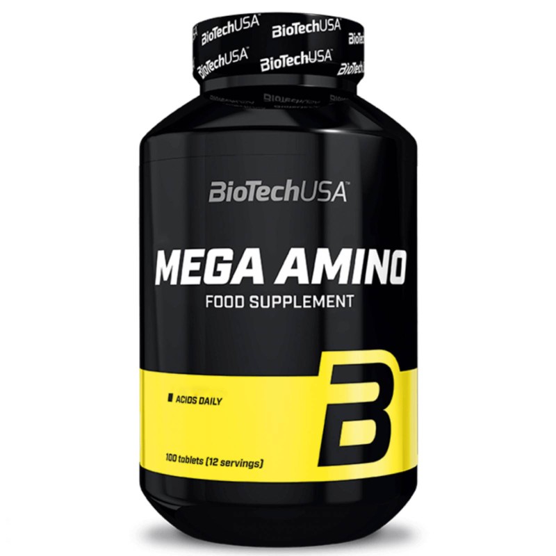 BIOTECH USA MEGA AMINO - 100 cpr AMINOACIDI COMPLETI / ESSENZIALI