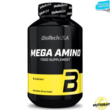 BIOTECH USA MEGA AMINO - 100 cpr AMINOACIDI COMPLETI / ESSENZIALI