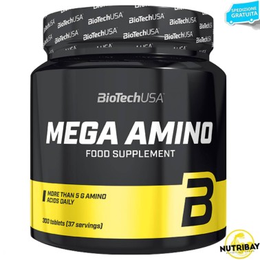 BIOTECH USA MEGA AMINO - 300 cpr AMINOACIDI COMPLETI / ESSENZIALI