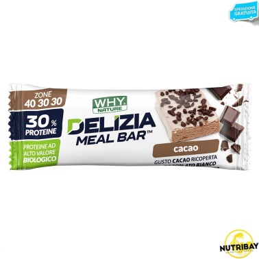 WHY NATURE DELIZIA MEAL BAR 40-30-30 - 1 barretta da 50 gr BARRETTE ENERGETICHE