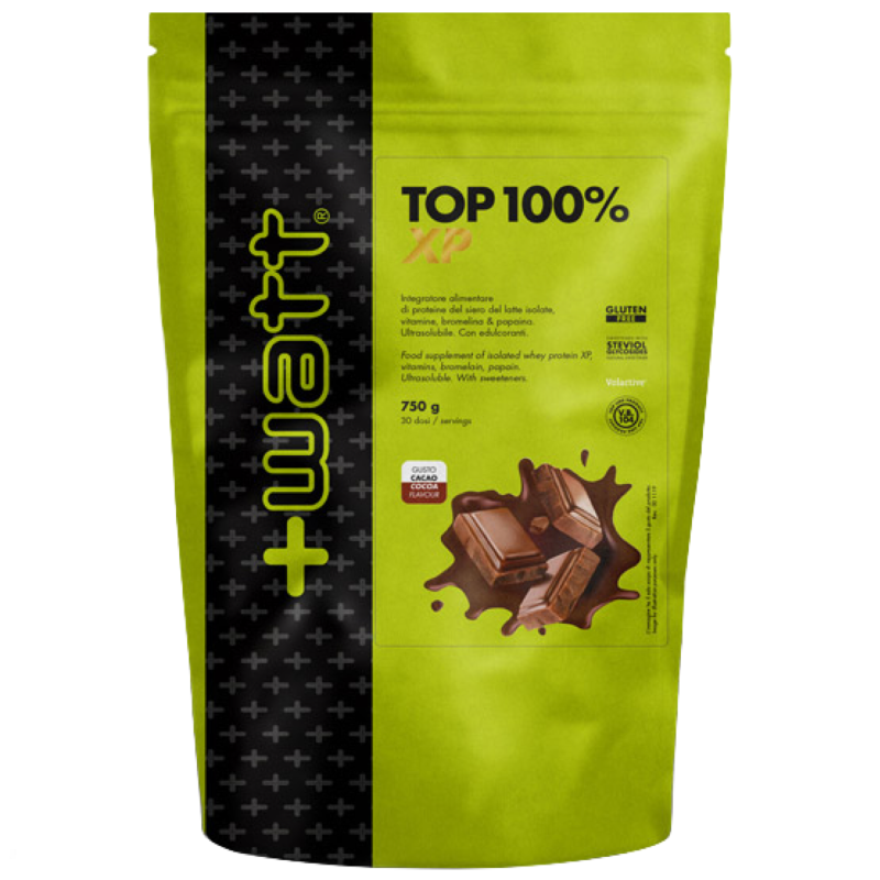 +WATT Top 100 % XP Whey Proteine del Siero del Latte Isolate con Enzimi e Vitamine PROTEINE