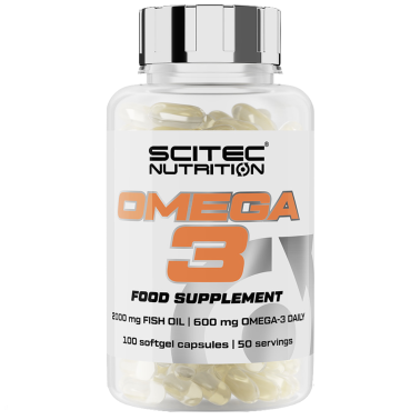 SCITEC Nutriton Omega 3 100 cps. Epa Hda per Salute Circolazione e Cuore OMEGA 3