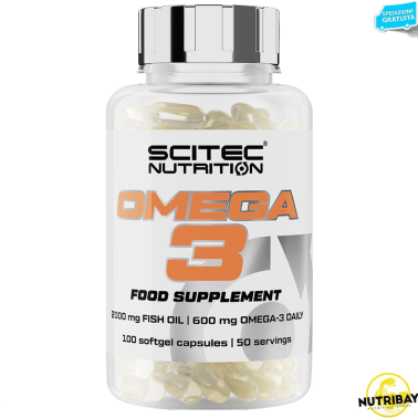 SCITEC Nutriton Omega 3 100 cps. Epa Hda per Salute Circolazione e Cuore OMEGA 3