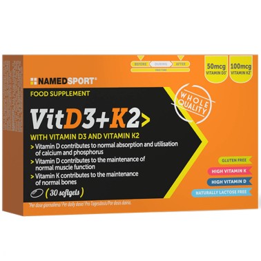 NAMED SPORT VIT D3+K2 - 30 softgel VITAMINE