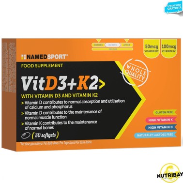 NAMED SPORT VIT D3+K2 - 30 softgel VITAMINE