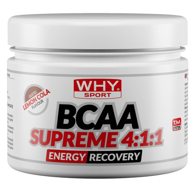 WHY SPORT BCAA SUPREME 4:1:1 - 210 gr AMINOACIDI 3.1.2 - 4.1.1 - 10.1.1 - 12.1.1