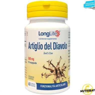 LONG LIFE ARTIGLIO DEL DIAVOLO - 60 caps vegetali BENESSERE ARTICOLAZIONI
