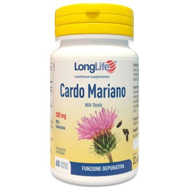 LONG LIFE CARDO MARIANO - 60 caps vegetali BENESSERE-SALUTE