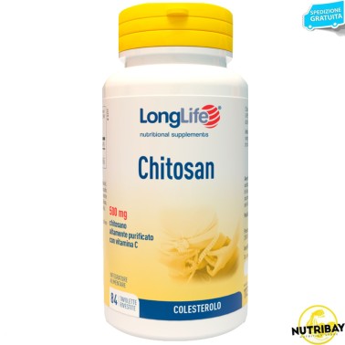 LONG LIFE CHITOSAN - 84 tavolette BRUCIA GRASSI TERMOGENICI