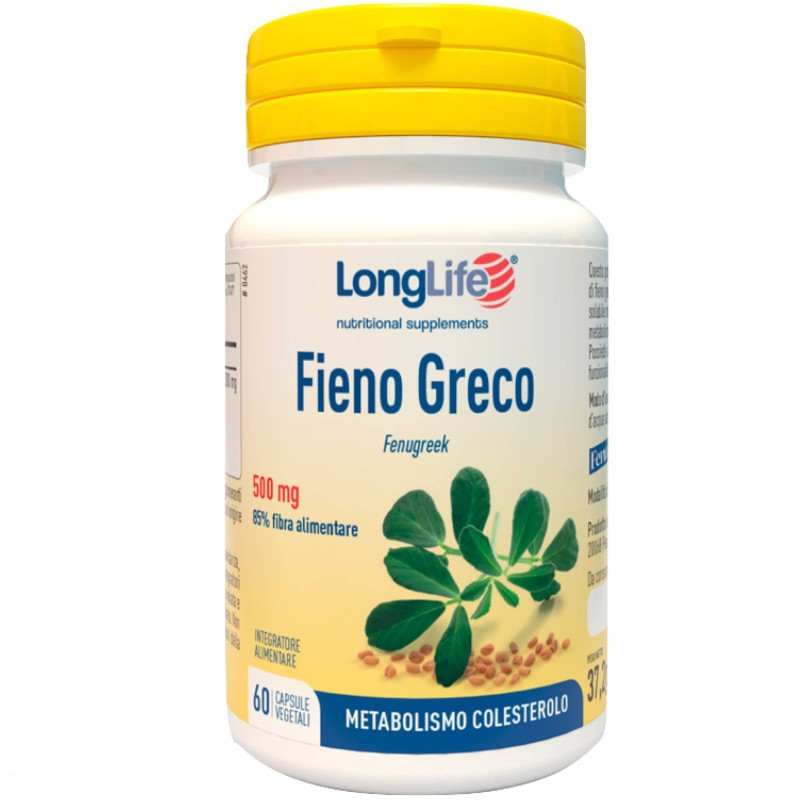 LONG LIFE FIENO GRECO - 60 caps vegetali BENESSERE-SALUTE