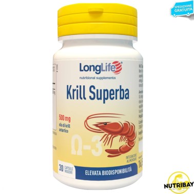 LONG LIFE KRILL SUPERBA - 30 caps OMEGA 3