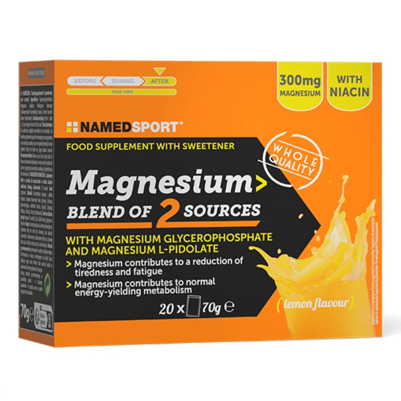 NAMED SPORT MAGNESIUM BLEND OF 2 SOURCES - 20 bustine da 3,5 gr BENESSERE-SALUTE