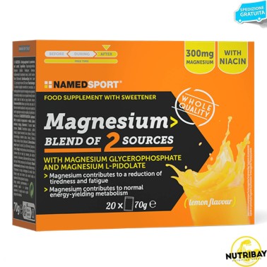 NAMED SPORT MAGNESIUM BLEND OF 2 SOURCES - 20 bustine da 3,5 gr BENESSERE-SALUTE