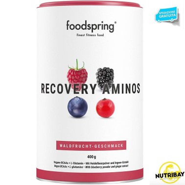 foodspring RECOVERY AMINOS - 400 gr AMINOACIDI BCAA