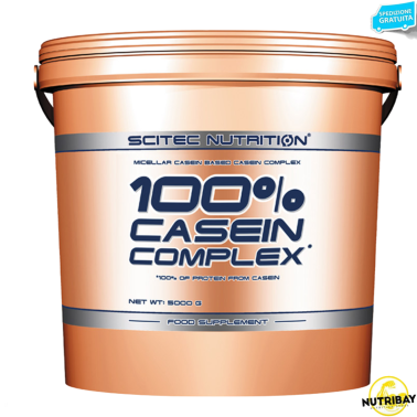 SCITEC 100% Casein Complex 5 Kg Caseine Micellari Proteine a Lento Rilascio PROTEINE