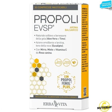 Erba Vita Propoli Evsp - 30 cpr masticabili BENESSERE-SALUTE